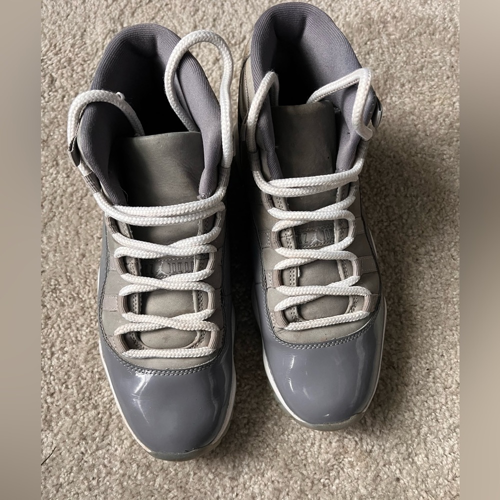 Cool grey Jordans. No original box and needs to be cleaned